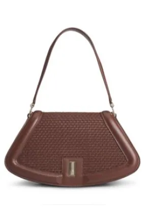 Bolso bandolera Ariell de piel tejida mate