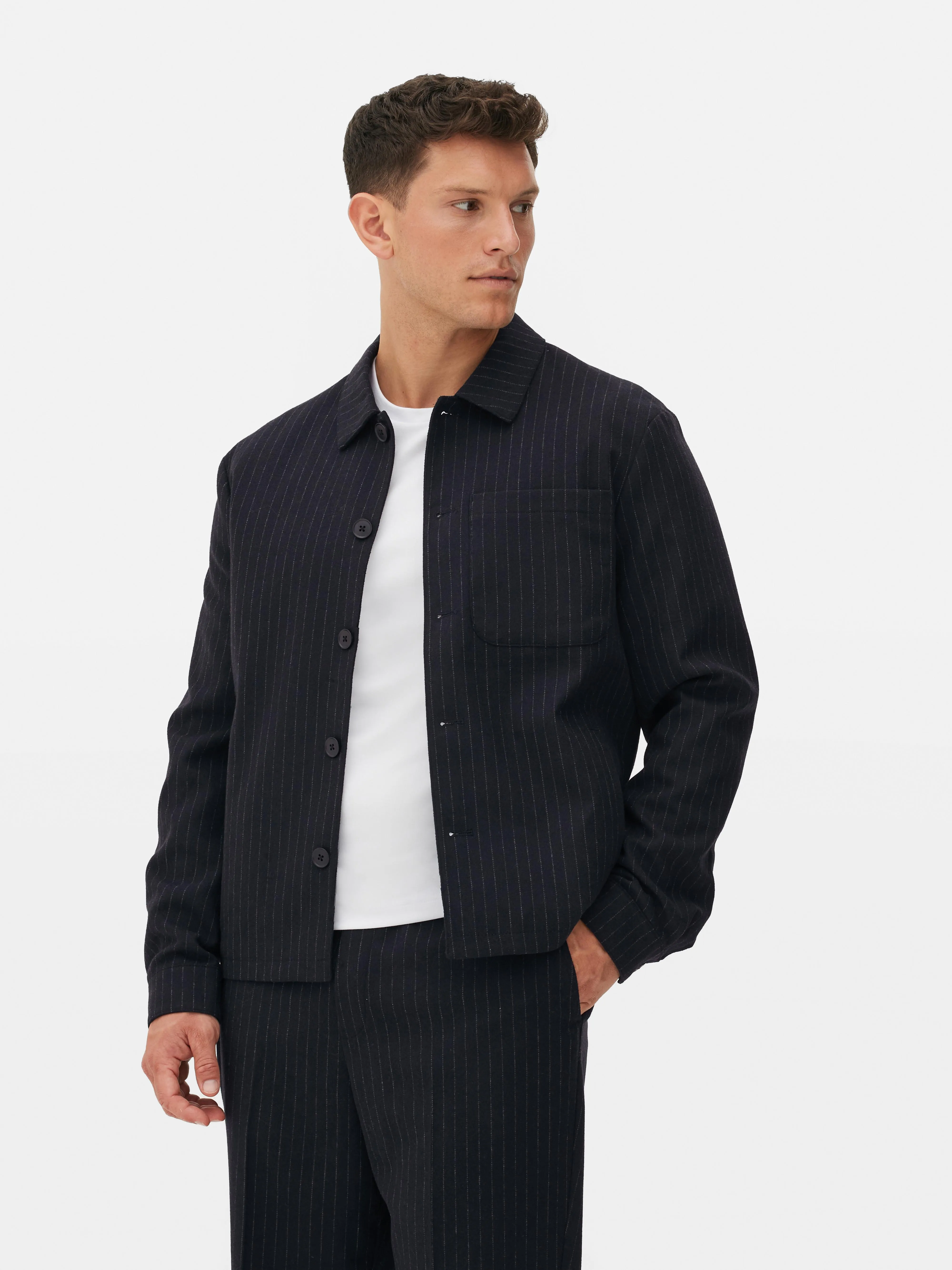 Chaqueta a rayas con botones de Kem