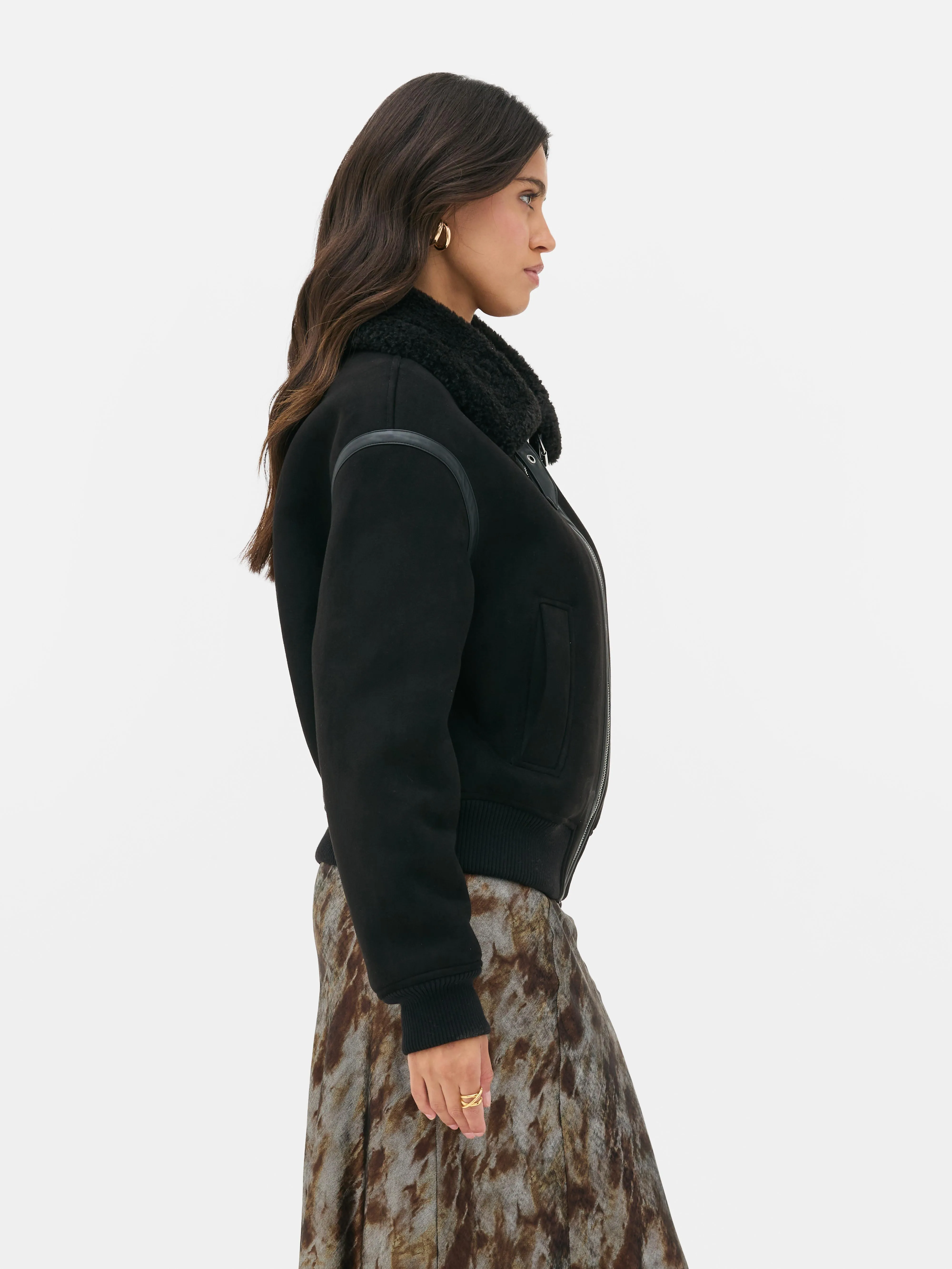 Chaqueta de antelina de Paula Echevarría