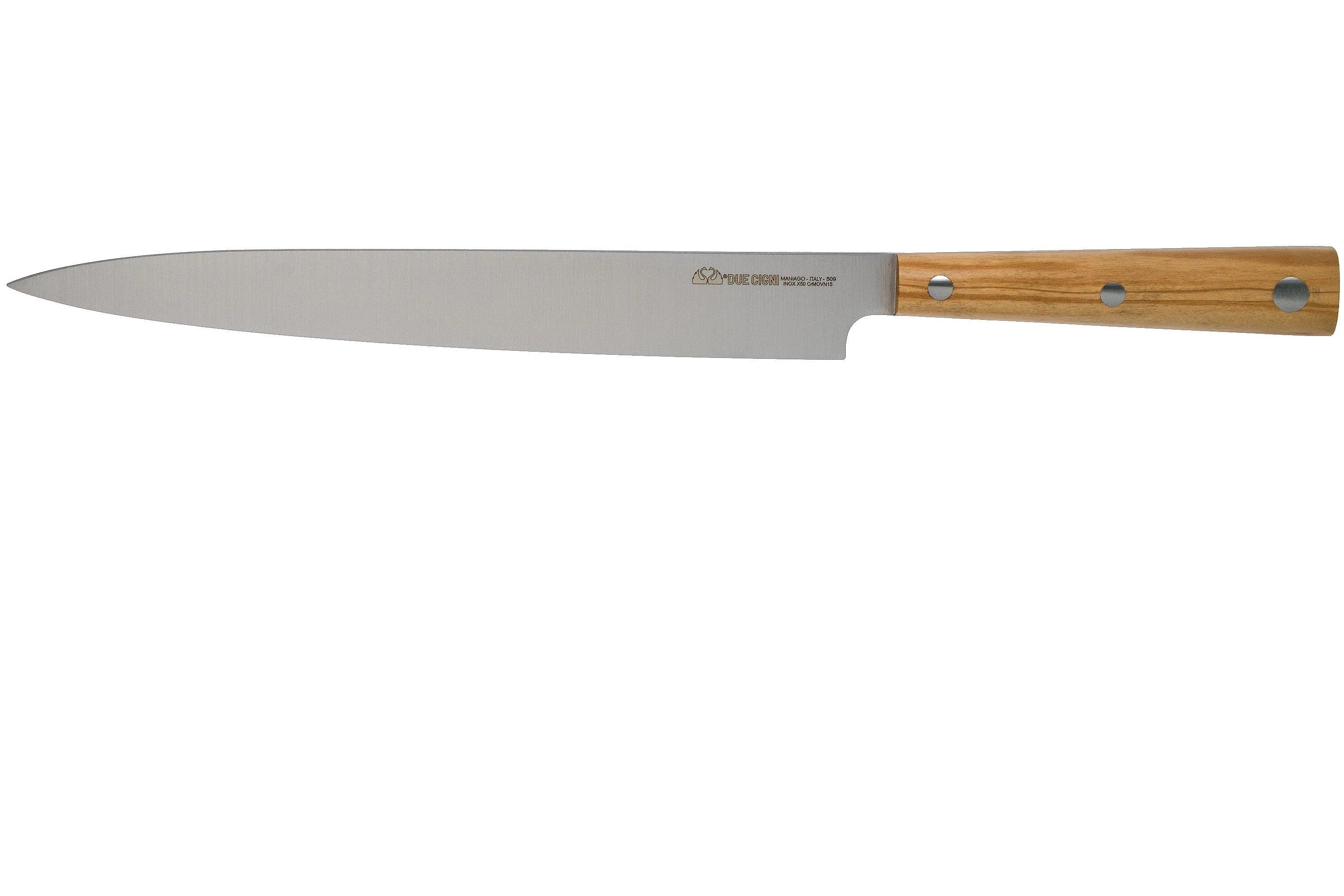 Due Cigni Hakucho sashimi 25 cm, madera de olivo