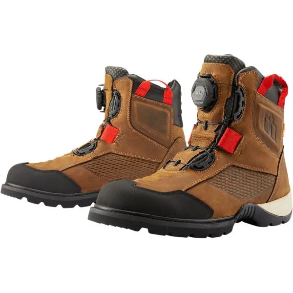 ICON Stormhawk Waterproof Boot Brown 