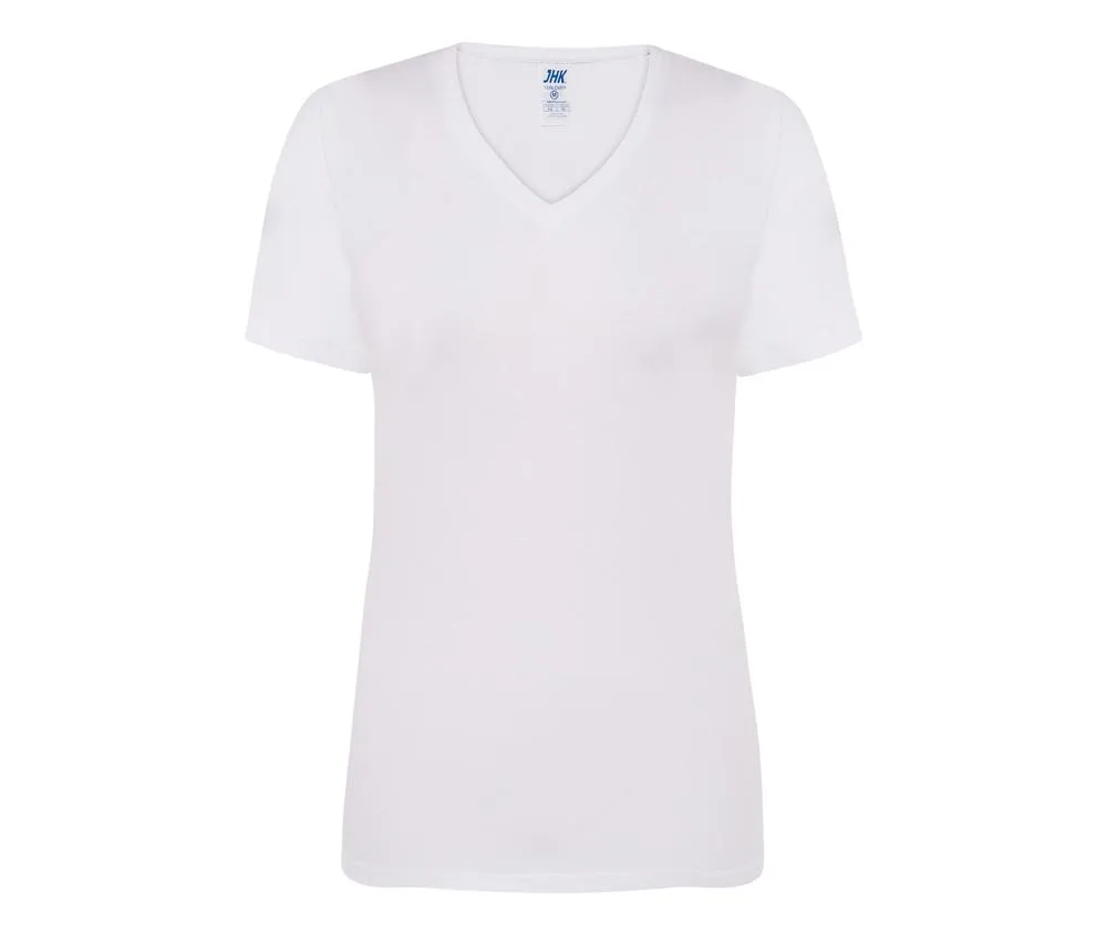 JHK JK158 - Camiseta con cuello de pico para mujer 145 - White