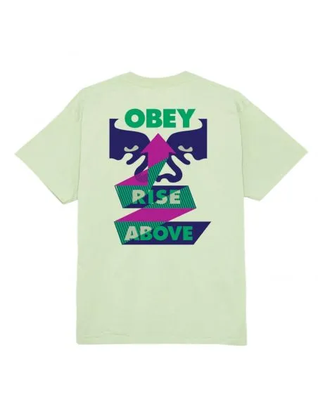 OBEY Camiseta Rise Above Ribbon Hombre Cocumber