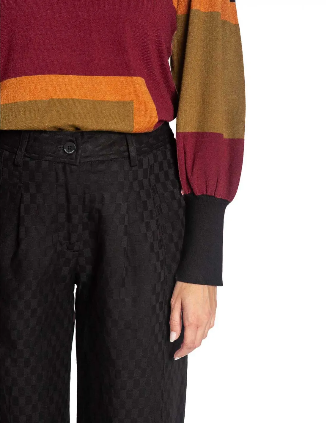 PANTALON DENIM CARROT NEGRO SKATIE