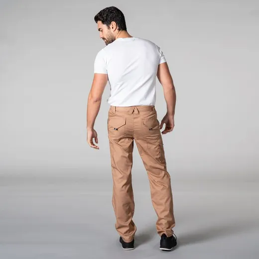 Pantalon multibolsillos elastico arce