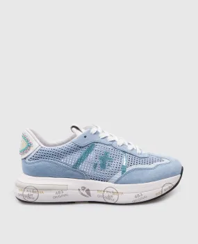 Premiata Cassie blue combination sneakers