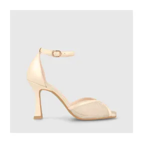 SANDALIAS DE NOVIA DORADAS HARINA-MET