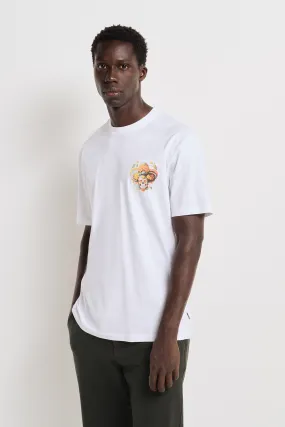 Springfield Camiseta skull flowers
