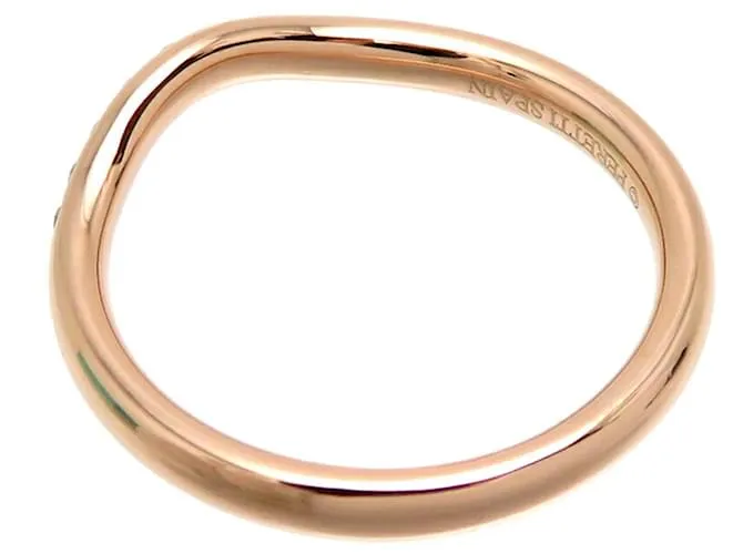 Tiffany & Co Anillo de diamante Tiffany con banda curva Rosa 