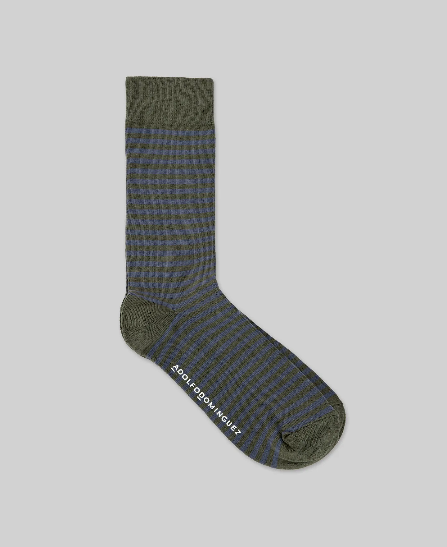 Two-tone striped socks man