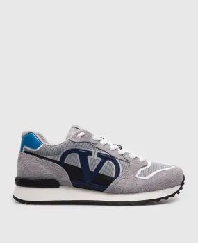 Valentino Vlogo Pace gray combination sneakers
