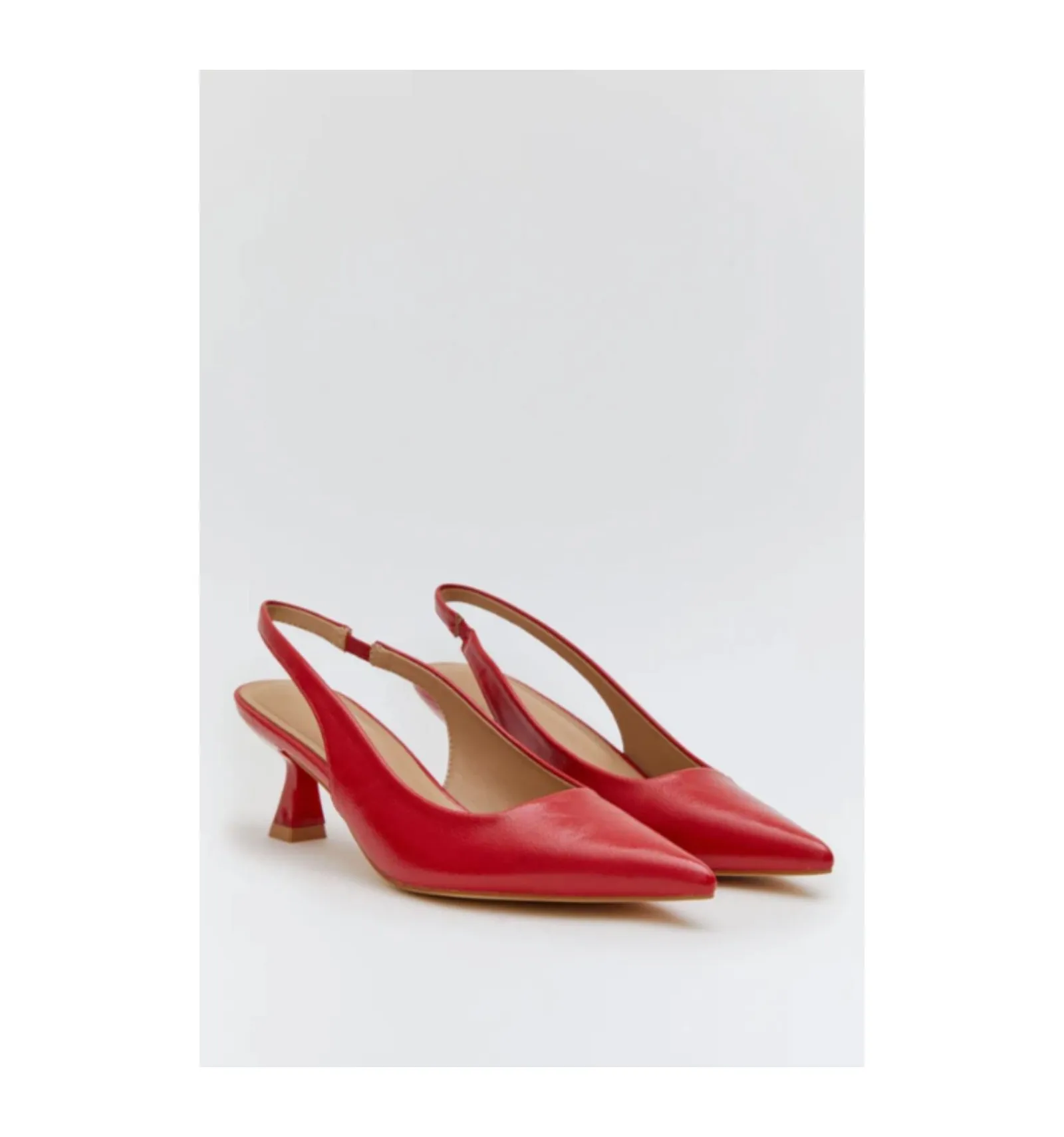 zapato de tacón crelis - rojo