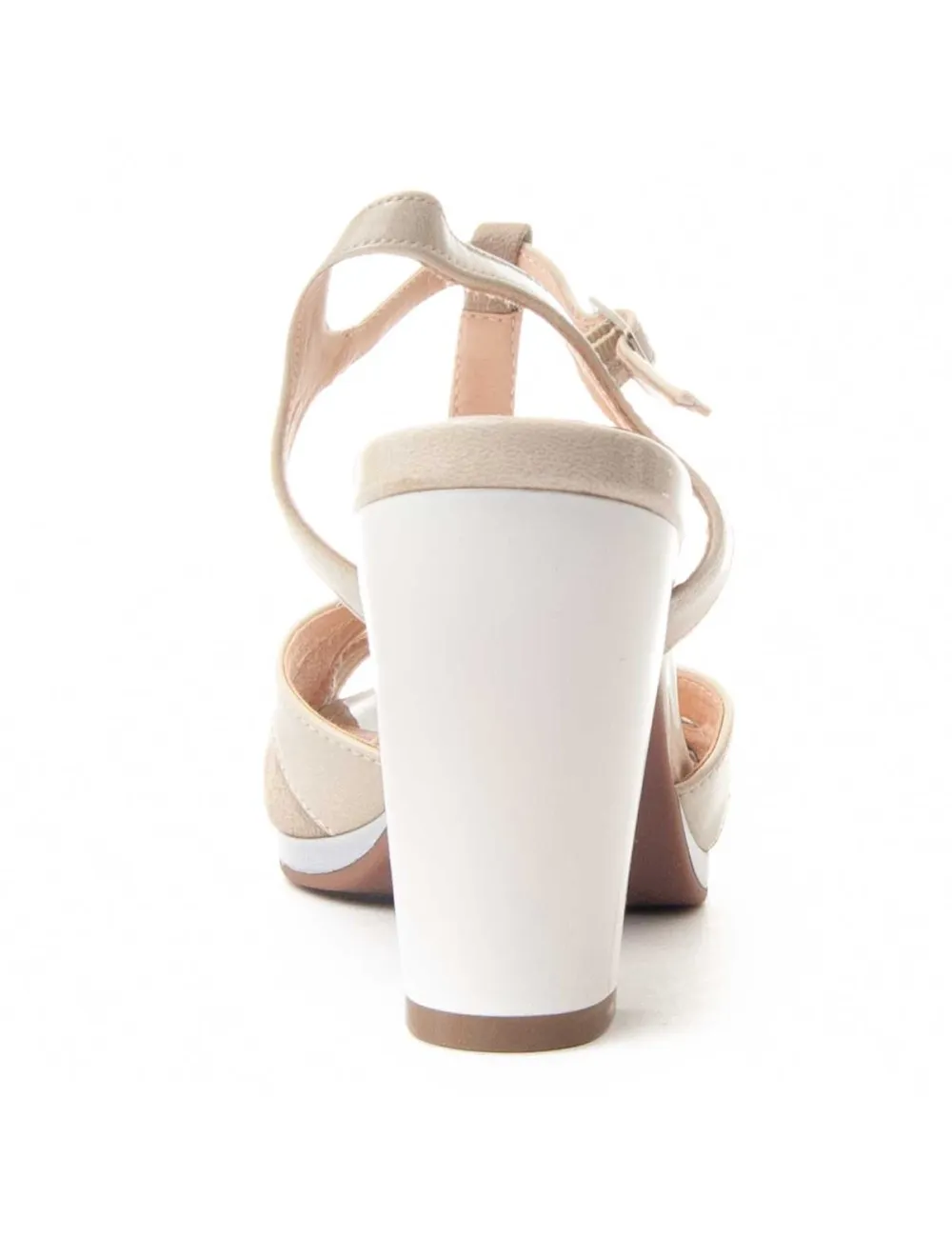 Zapato De Tacón Para Mujer.  Montevita  Sitra2  89051 Beige