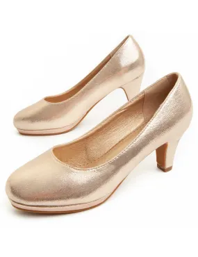 Zapato De Tacón Para Mujer.  Montevita  Unne61  92360 Dorado
