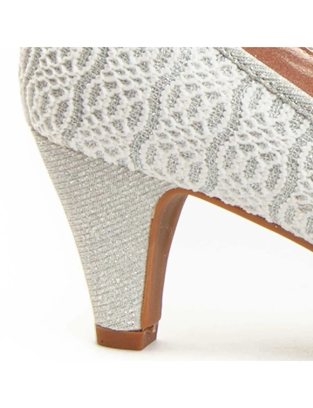 Zapato De Tacón Para Mujer.  Montevita  Unne62  92361 Plateado